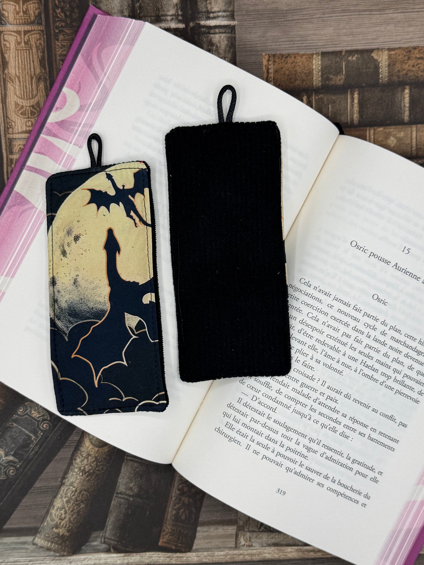 Le marque page - Dragon noir