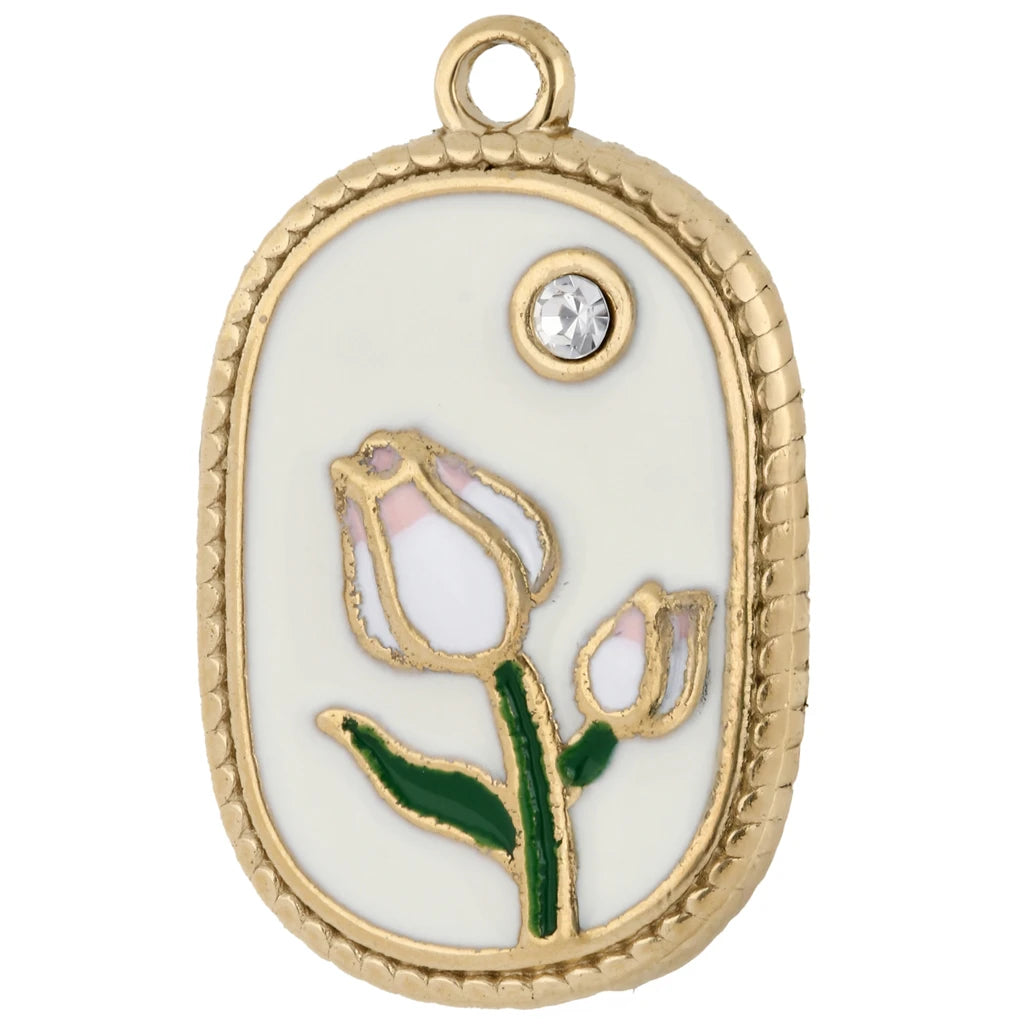 Charm - Cadre fleuri