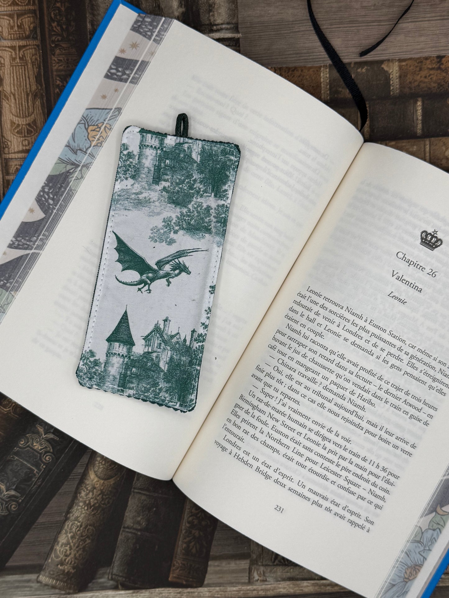 Le marque page - Dragon vert