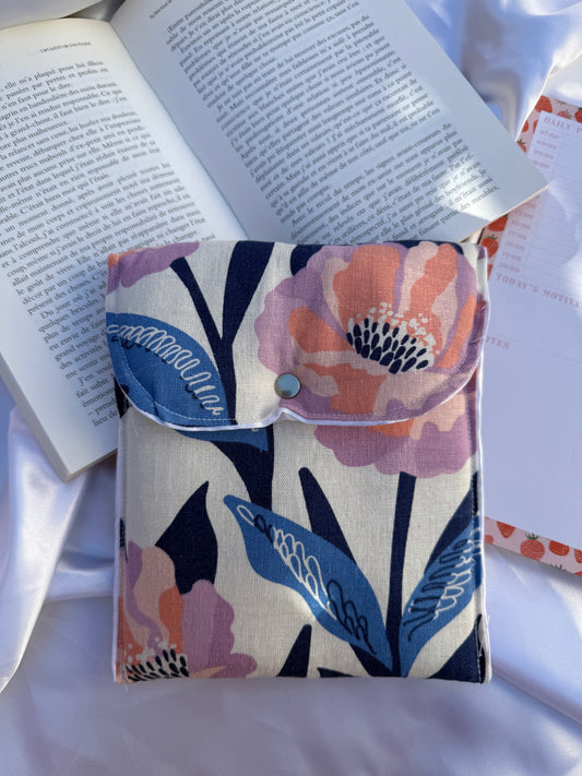 Housse de livres - fleurs