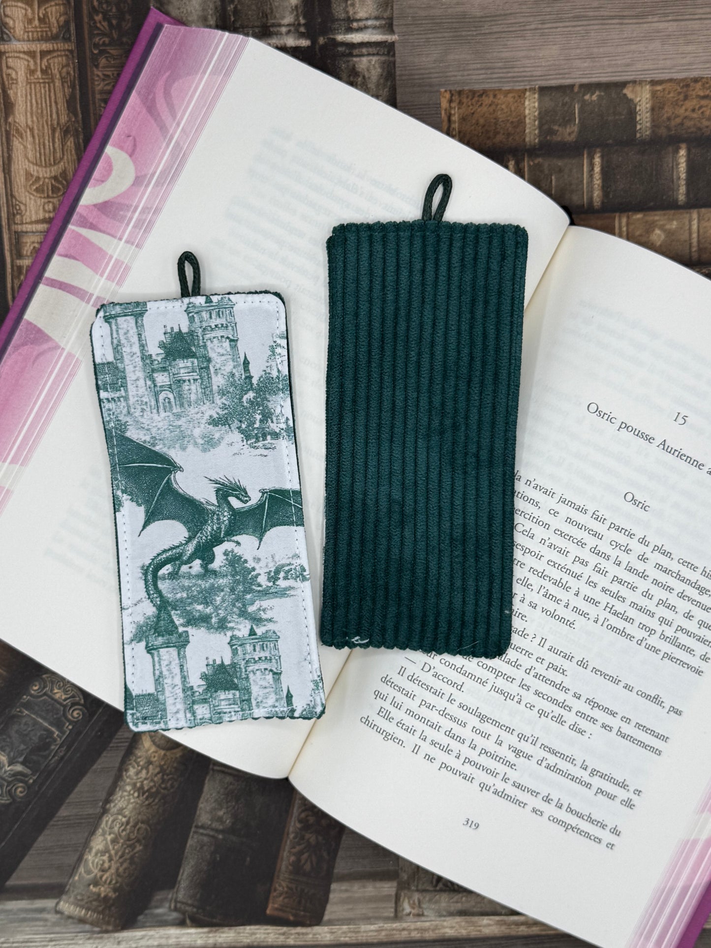 Le marque page - Dragon vert