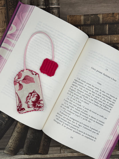 Le marque page - Rose
