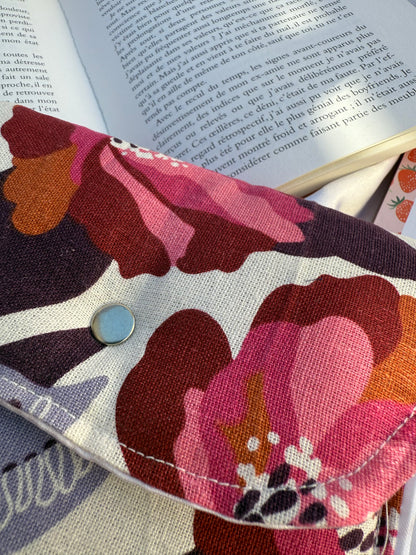 Housse de livres - fleurs