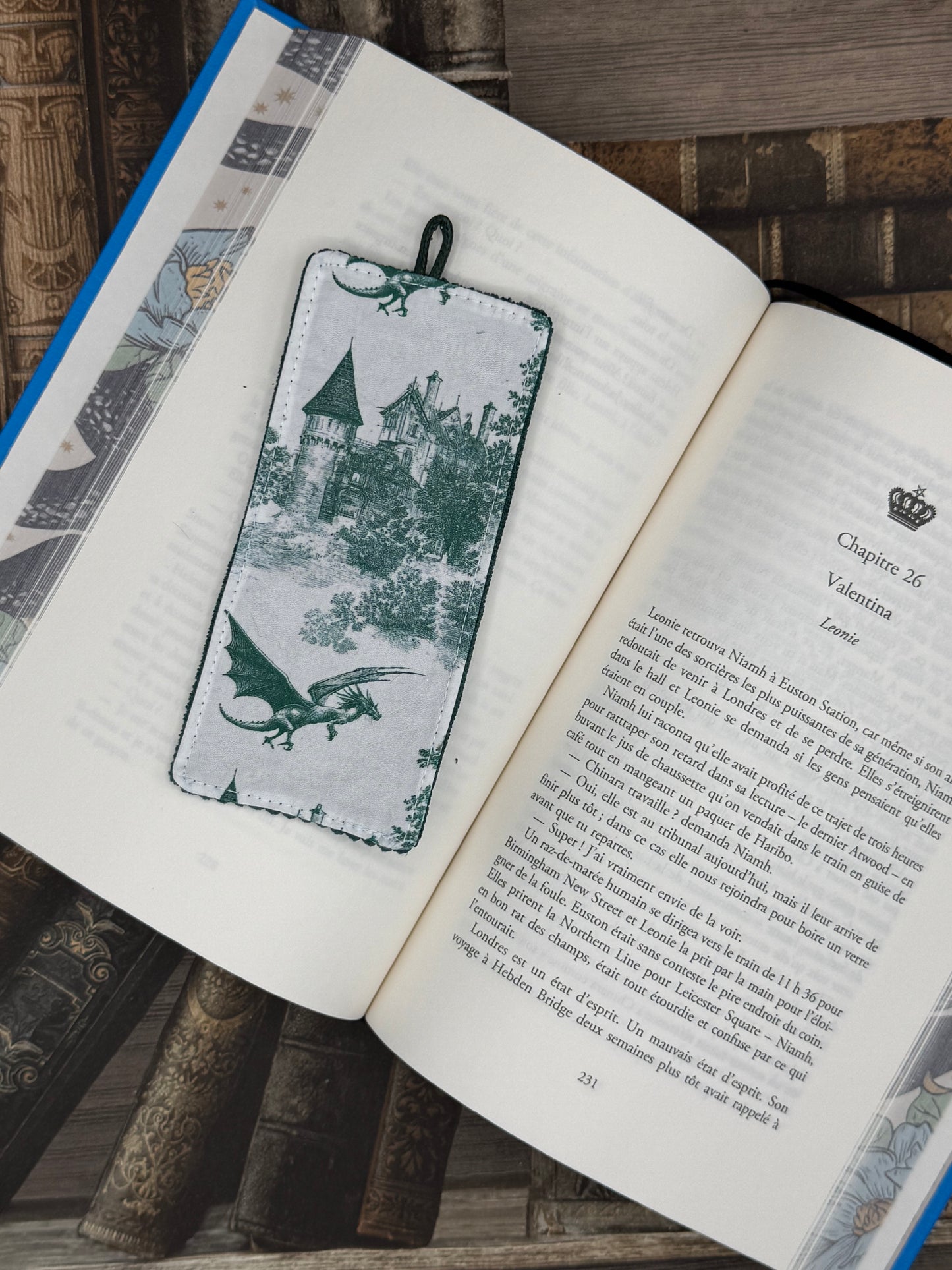 Le marque page - Dragon vert