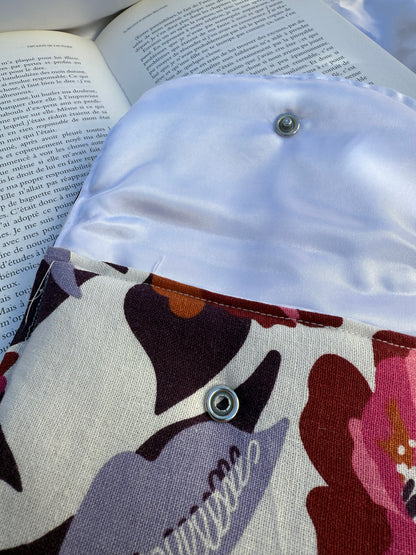 Housse de livres - fleurs