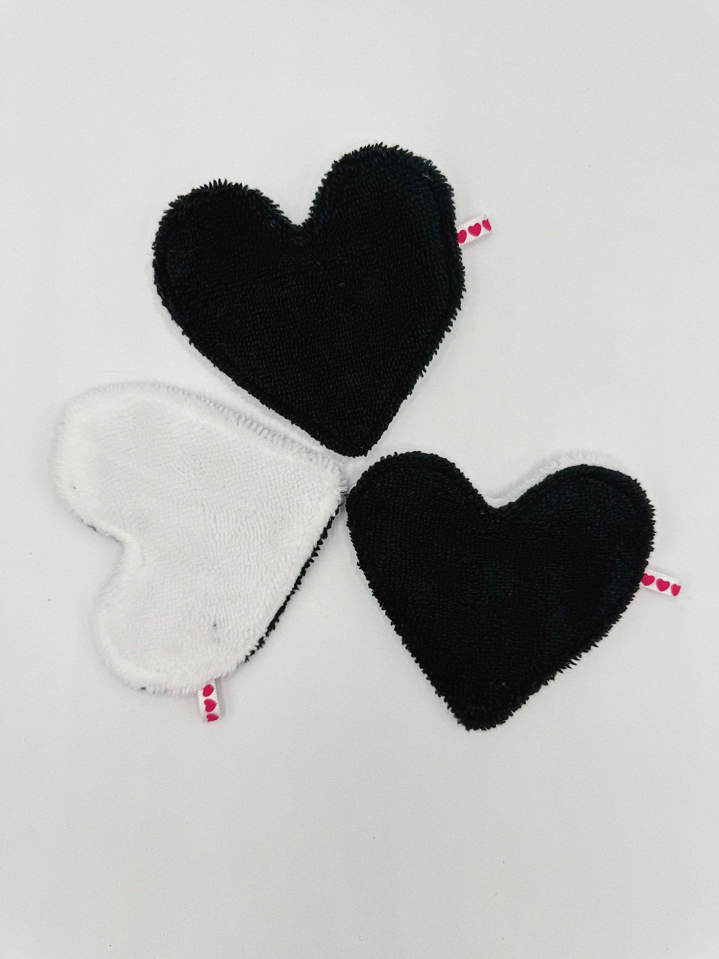 Doppelseitiger Make-up-Entferner aus Baumwolle - Schwarz &amp; Weiß